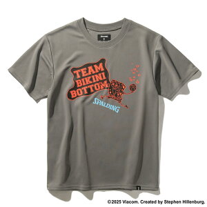 【SPALDING公式】ジュニア Tシャツ スポンジ・ボブ チーム ビキニボトム SJT25065S【3カラー展開】 バスケットボール アパレル ウェア トップス 練習着 トレーニング キッズ ボーイズ ガールズ お