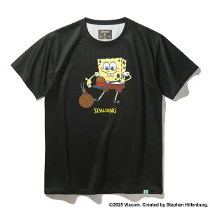 【SPALDING公式】ジュニア Tシャツ スポンジ・ボブ クラビー パーティ SJT25067S【3カラー展開】 バスケットボール アパレル ウェア トップス 練習着 トレーニング キッズ ボーイズ ガールズ おし