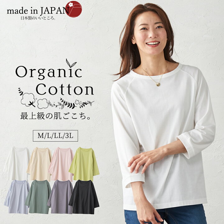 楽天市場】ラグランTシャツ 七分袖 カットソー Tシャツ レディース 