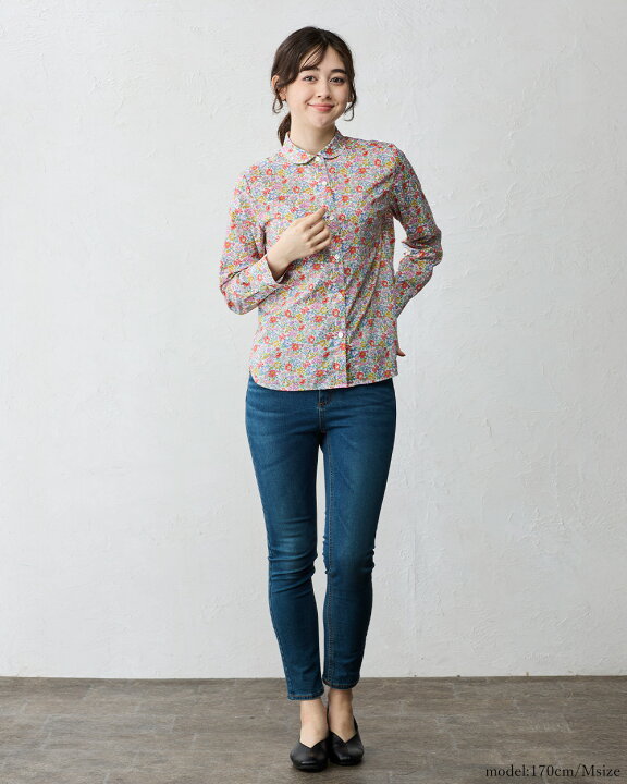 楽天市場】リバティ LIBERTY シャツ衿 日本製 花柄 フラワー 草花 
