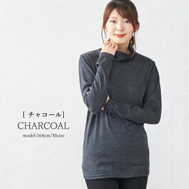 日本製 メリノウール 毛 タートルネック 長袖 レディース ベースレイヤー 登山 ハイネック 長袖tシャツ トップス インナー ウール 40代 50代 冬 秋 春 カットソー Tシャツ あったか 暖かい 無地 カットソー アンダーウェア シャツ