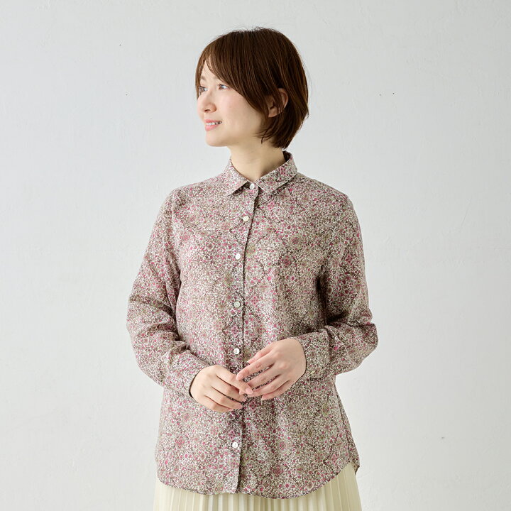 楽天市場】【限定品】日本製 ブラウス 花柄 長袖 レディース 