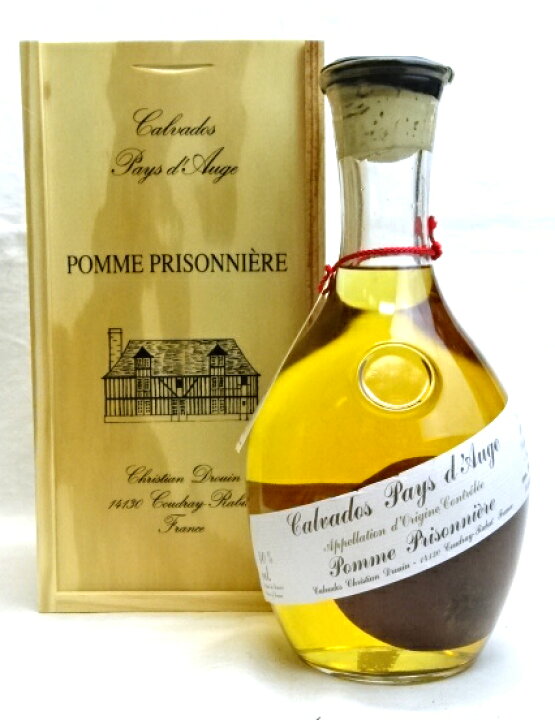 楽天市場 ポム プリゾニエール クール ド リヨン カルヴァドス 1000ml 900ml 果実100ml 40度 木箱付 La Pomme Prisonniere Calvados クリスチャンドルーアン ブランデー Violet