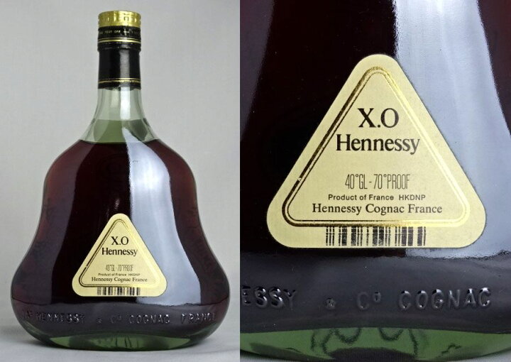 楽天市場】□旧ボトル□ ヘネシー XO グリーンボトル 金キャップ 700ml 