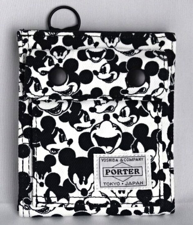 新品未使用 Porter Beams Boy Disneyコラボ Wallet ウォレット ディズニーブラック ビームス ポーター ミッキー 折財布 財布 送料無料 税込 Boy