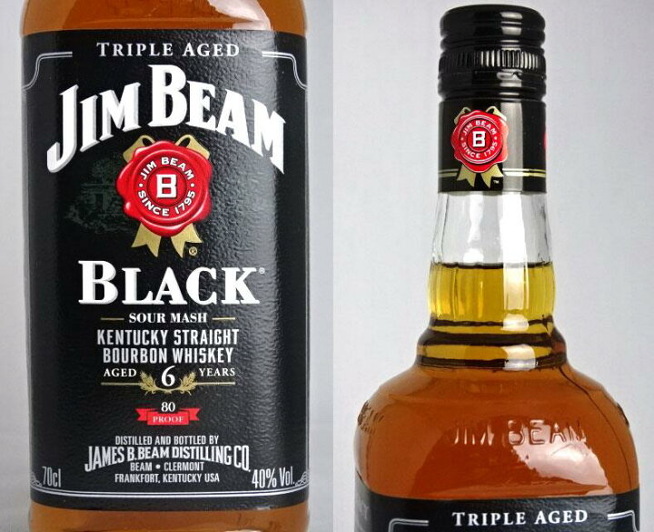 楽天市場】□旧ボトル□ ジムビーム ブラック 6年 700ml 40度 バーボン 