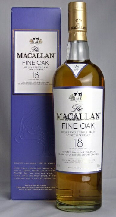 楽天市場】終売品 □旧ラベル□ マッカラン 18年 ファインオーク 700ml 