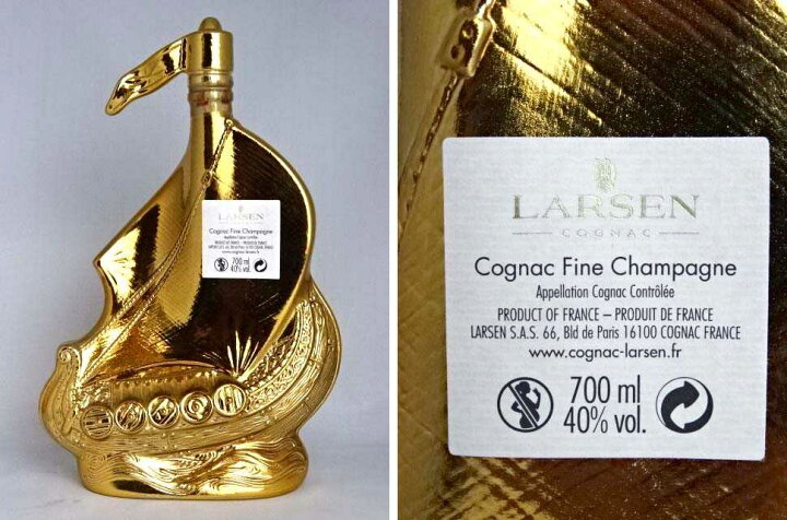 楽天市場】ラーセン ゴールデン スカルプチャー (ゴールド) 700ml 40度 