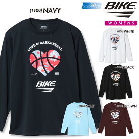 BIKE バイク バスケ バスケットボール レディス ウィメンズ LOVE＆B－BALLレディスロングプラクティスシャツ 吸水速乾 BKE0006