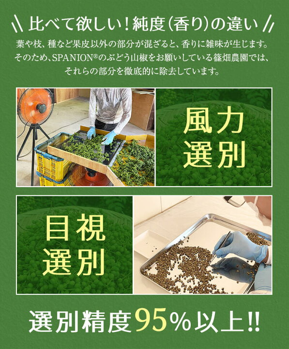 楽天市場】和歌山県 有田川町 ぶどう山椒 15g(粒) / 12g(石臼挽き粉 