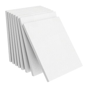 HANSILK★張りキャンバス F3 キャンバス画材 キャンバスボード 273x220mm 絵画ボード ライト木枠 木製フレーム 中目 油彩・アクリル兼用 化繊綿 絵画 描画 油絵 画布 工芸用品 部屋飾り 屋内イン