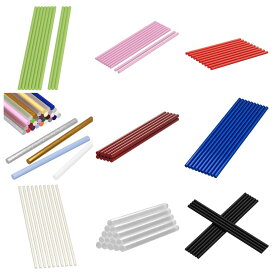 ★グルースティック(10/20/30本)セット 透明 高品質 強力粘着 グルーガン付属品 粘着剤 粘着スティック 7mm×20cm 多用途性 DIY用 手芸用 プラスチック用 家具修理用