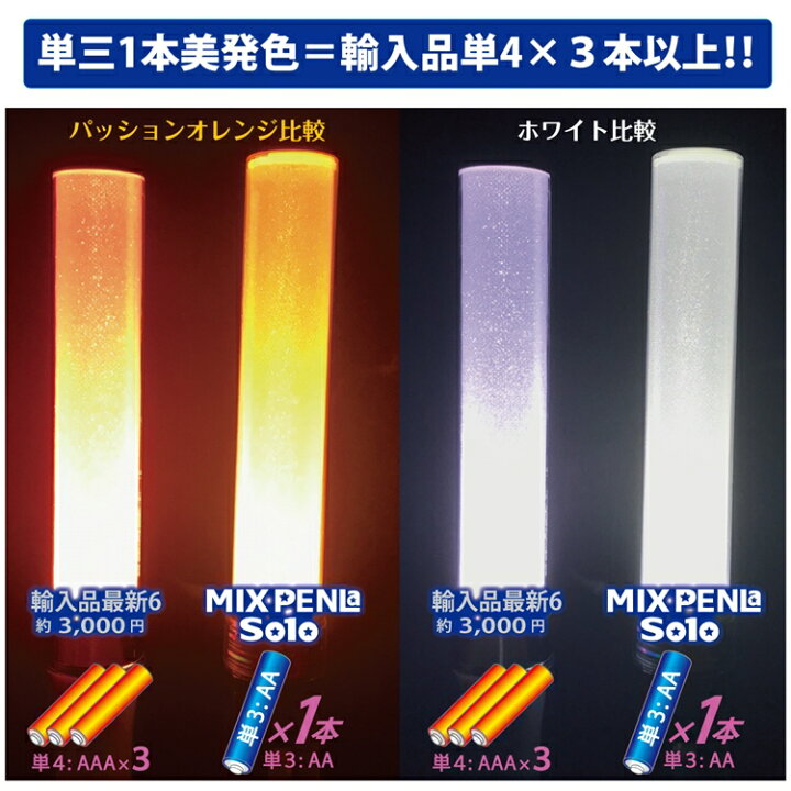 市場 ペンラhb キラキラ バイオレット パープル 単4電池式 ハートタイプ ペンライト Turnon S