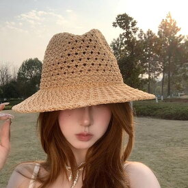 帽子 麦わら帽子 ストローハット かわいい 可愛い 大人可愛い きれいめ シンプル カジュアル 大人 上品 おしゃれ かっこいい 上品 レトロ 大人可愛い 大人女子 こなれ感 個性的 主役級 存在感 春 夏 ベーシック ナチュラル フェミニン キュート 清楚 無地 レディース
