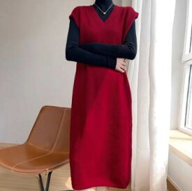 レディース ワンピース ニット かわいい 大人可愛い きれいめ シンプル カジュアル 上品 おしゃれ かっこいい レトロ アジアン エスニック ラフ メンズライク マニッシュ ボーイッシュ スポーティー ガーリー ルーズ 学生 学校 通学 部活 デート お出かけ お泊まり