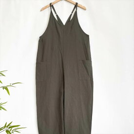 ボトムス パンツ ズボン オーバーオール サロペット ワイドパンツ ポケット かわいい 可愛い 大人可愛い きれいめ シンプル 上品 レトロ おしゃれ かっこいい カジュアル こなれ感 個性的 主役級 ラフ 存在感 抜け感 春 夏 ベーシック ナチュラル メンズライク 無地