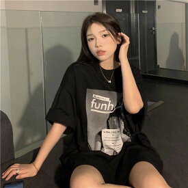 レディース トップス 半袖 ラウンドネック かわいい 大人可愛い きれいめ シンプル カジュアル 上品 おしゃれ かっこいい レトロ アジアン エキゾチック こなれ感 ラフ メンズライク ボーイッシュ スポーティー 個性的 クール 抜け感 ベーシック アメリカン アクティブ