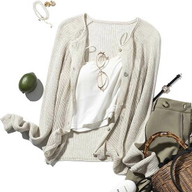 ニットカーディガン シースルー 透け感 レディース トップス 長袖 ラウンドネック フェミニン ストリート 前開き ボタン かわいい 大人可愛い きれいめ シンプル カジュアル 上品 おしゃれ かっこいい こなれ感 ラフ ルーズ 個性的 クール 抜け感 アクティブ ナチュラル