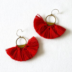 serefina ZtB[i Half Lunar Tassels Statement Earrings RED n[ti^bZYXeCggsAX CO bh  {w~A tFX z[{[ Vv JWA Ԃ h f