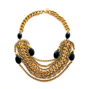 ela stone�i�G�� �X�g�[���jPlastron Katie �l�b�N���X �p�� �t�����X �S�[���h �}�J���C�g ������