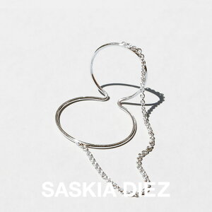 SASKIA DIEZ TXLAfBc SILVER WIRE DOUBLE EARCUFF NO2 Vo[ C[ _u C[Jt fB[X Ўp