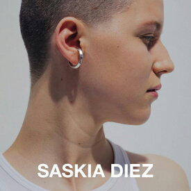 SASKIA DIEZ サスキアディツ SILVER PYRAMID EARCUFF No3 直径26mm シルバー ピラミッド イヤーカフ 銀色 大ぶり レディース メンズ 片耳用 金属アレルギー対応