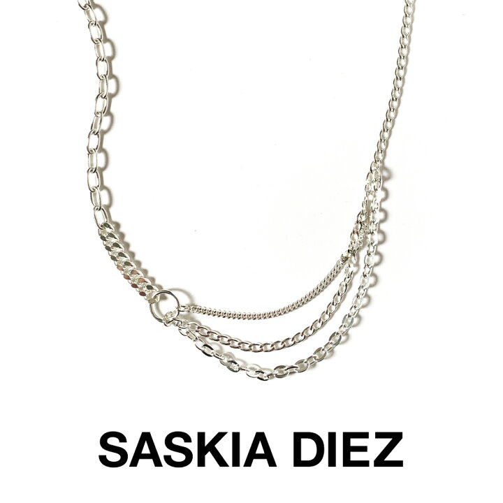 楽天市場】SASKIA DIEZ サスキアディツ SILVER MIXMATCH LONG NECKLACE 