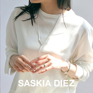 【再入荷】SASKIA DIEZ サスキアディツ SILVER IDENTITY LASSO NECKLACE シルバーアイデンティティーラソーネックレス 840mm×4mm 925 Sterling Silver レディース メンズ ロングネックレス ラリエット 3way Y字