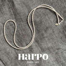 【予約受付中】HARPO アルポ ナバホパール 64cm/3mm Navajo round and saucer silver beads necklace 25インチ ナバホ ラウンドアンドソーサー シルバービーズ ネックレス ロング インディアンジュエリー レディース 金属アレルギー