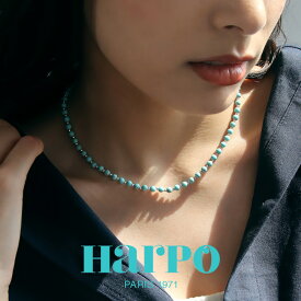 HARPO アルポ【N305】ターコイズラウンドストーン シルバービーズ ネックレス Turquoise round stone and sterling silver beads necklace インディアンジュエリー フランス パリ レディース ハルポシンプル 天然石