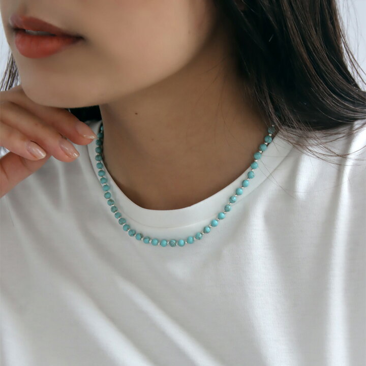楽天市場】HARPO アルポ【N305】Turquoise round stone and sterling 