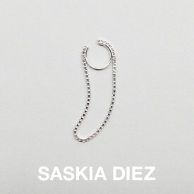 SASKIA DIEZ サスキアディツ FRINGE EARCUFFS No1 45mm フリンジ イヤーカフ レディース メンズ 片耳用 金属アレルギー対応 ロング