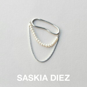 SASKIA DIEZ TXLAfBcyu fBc p[`F[C[JtzREBL/DIEZ PEARL CHAINED EARCUFF fB[X Y Ўp AM[Ή Ԃ