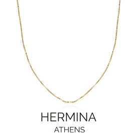 HERMINA ATHENS ヘルミーナ アセン GLOSSY THIN CHAIN グロッシー シン チェーン ネックレス ゴールド 45cm ギリシャ だけ のみ