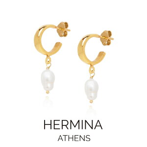 HERMINA ATHENS w~[i AZ PEARL DROP MINI HOOPS p[ hbv ~j t[v sAX CO ^ Ԃ牺