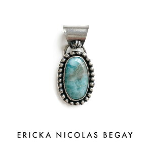 ERICKA NICOLAS BEGAY GbJ jRX rQC 06 Larimar Pendant Top }[ y_ggbv ioz VR Vo[ CfBAWG[ Y fB[X p[Xg[ 傫 ̂ u