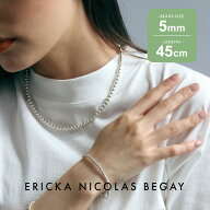ERICKA NICOLAS BEGAY エリッカ ニコラス ビゲイ【5mm/45cm】Navajo pearl necklace シャイニー オキシダ…