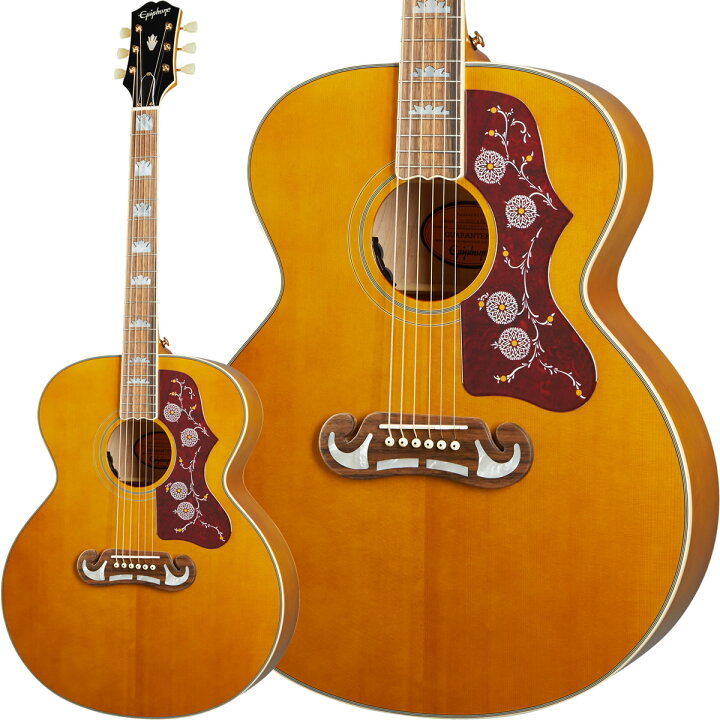 楽天市場】Epiphone Inspired by Gibson J-200 (Aged Antique Natural 