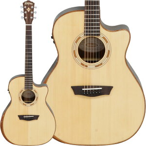Washburn G20SCE �y ���b�V���o�[�� �O�����h�I�[�f�B�g���A�� �X�^�C�� �G���S�m�~�b�N �A�[�����X�g �x�x�� �o�C���f�B���O �̗p �A�R�[�X�e�B�b�N�M�^�[ �G���A�R �z