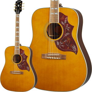 Epiphone Inspired by Gibson Hummingbird (Aged Antique Natural Gloss) [Fishman vAvڃGARdl] y GstH CXpCAh oC Mu\ AR[XeBbN n~Oo[h GCWh AeB[