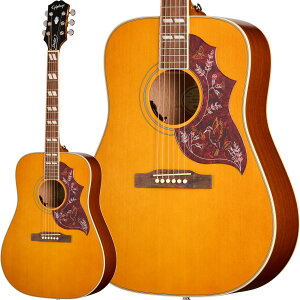 Epiphone Inspired by Gibson Hummingbird Studio (Antique Natural) [Fishman �v���A���v���ڃG���A�R�d�l] �y �G�s�t�H�� �C���X�p�C�A�h �o�C �M�u�\�� �A�R�[�X�e�B�b�N �n�~���O�o�[�h �X�^�W�I �A���e�B�[�N 
