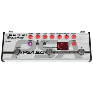 TECH21 SansAmp PSA 2.0�y �e�b�N21 �T���Y�A���v �G�t�F�N�^�[ �y�_�� �z