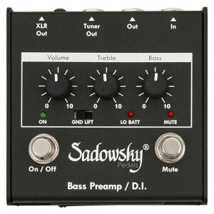 Sadowsky Pedals SAC PED SBP 1 V2 [Outboard Bass Preamp / DI]�y �T�h�E�X�L�[ �A�E�g�{�[�h �x�[�X�v���A���v�^DI �y�_�� �z