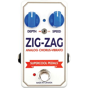Supercool Pedals ZIG-ZAG Analog Chorus-Vibrato �y �X�[�p�[�N�[�� �y�_�� �W�O�U�O �R�[���X �r�u���[�g �J�i�_�� �G�t�F�N�^�[ �y�_�� �z