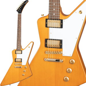 Epiphone Inspired by Gibson Custom Shop 1958 Korina Explorer (Aged Natural/White Pickguard)yʉiz y GstH by Mu\ R[i EX GNXv[[ GCWh i` GLM^[ z