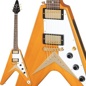 Epiphone Inspired by Gibson Custom Shop 1958 Korina Flying V (Aged Natural/White Pickguard)yʉiz y GstH by Mu\ R[i FV tCOV GCWh i` GLM^[ z