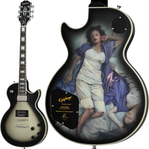 Epiphone Adam Jones Les Paul Custom Art Collection: Korin Faughtfs gSensationh (Antique Silverburst) [{ʉi] y GstH by Mu\ A_EW[Y Tool gD[ X|[ JX^ A[g 