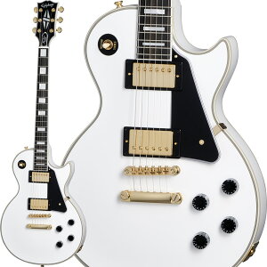 Epiphone Inspired by Gibson Custom Les Paul Custom (Alpine White) [Mu\Ewbh̗pf] yʌGstHU[Xgbvv[gz y GstH CXpCAh oC Mu\ JX^ 