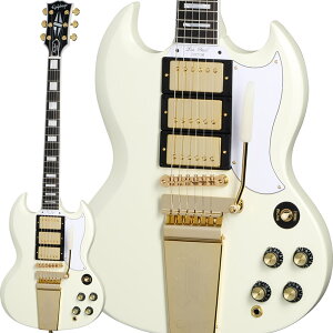 Epiphone Inspired by Gibson Custom 1963 Les Paul SG Custom with Maestro Vibrola (Classic White) y GstH CXpCAh oC Mu\ JX^ Vbv X|[ SG JX^ NVbN zCg }GX