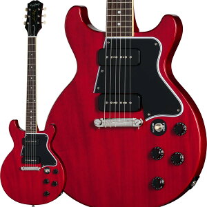 Epiphone Inspired by Gibson Les Paul Special Double Cut (Cherry Red) �y �G�s�t�H�� �C���X�p�C�A�h �o�C �M�u�\�� ���X�|�[�� �X�y�V���� �_�u���J�b�g �`�F���[ ���b�h �G���L�M�^�[ �z